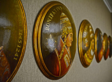 Antique Pope's collection at Villa Principi Della Spina